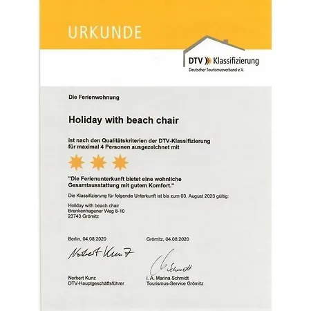 Dom wakacyjny Holiday With Beach Chair *